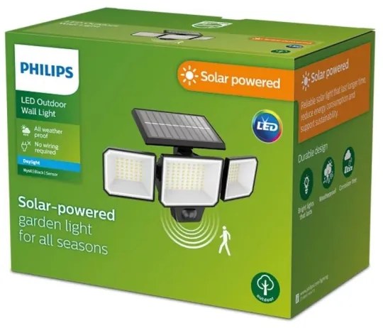 Philips -  LED Solare muro per riflettore con sensore NYSIL 3xLED/8,7W/3,7V IP65