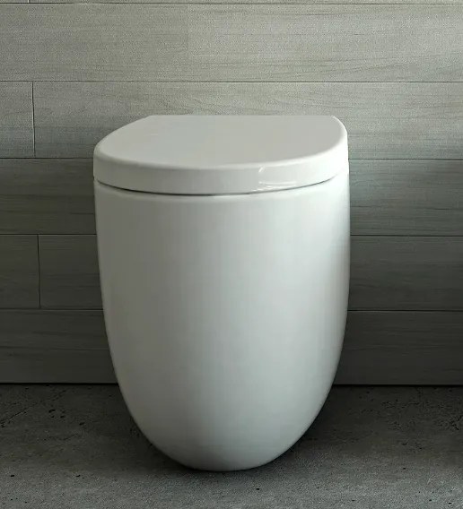 Nic Design Milk WC A Terra 52x34 Bianco Lucido