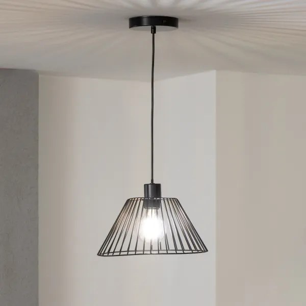 Brilagi - Lampadario LED a sospensione su cavo CERIA WIRE, 1xE27/40W/230V, Ø 30 cm, nero