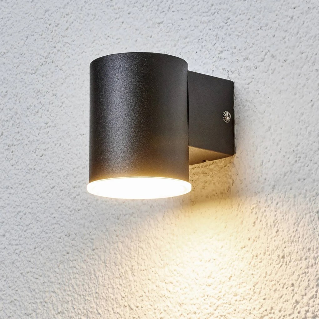 Lindby Essenziale applique LED da esterni Morena in nero