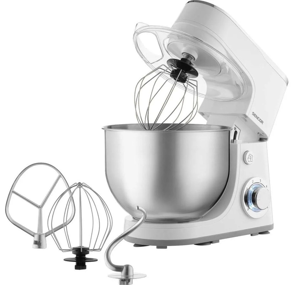 Sencor - Robot da cucina con acciaio inossidabile ciotola 1300W/230V bianco