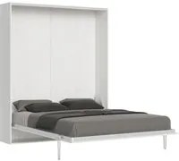 Letto Matrimoniale a Scomparsa Salvaspazio Kentaro H210 cm Bianco