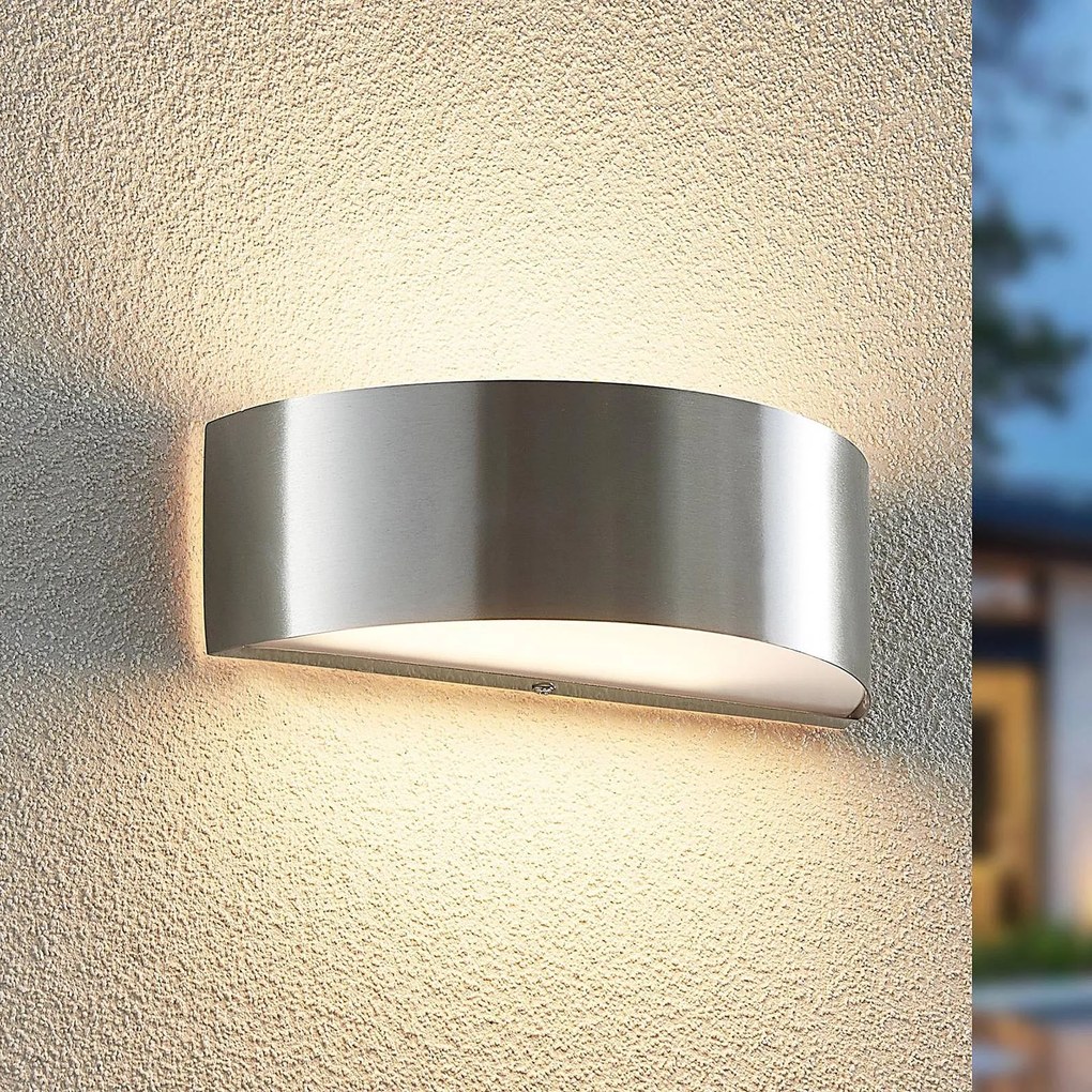 ELC Clitia applique LED da esterni di acciaio inox