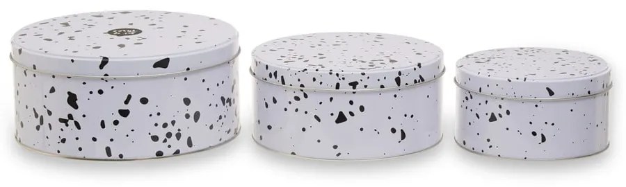 Barattoli per caramelle in metallo in set da 3 Speckled - Premier Housewares