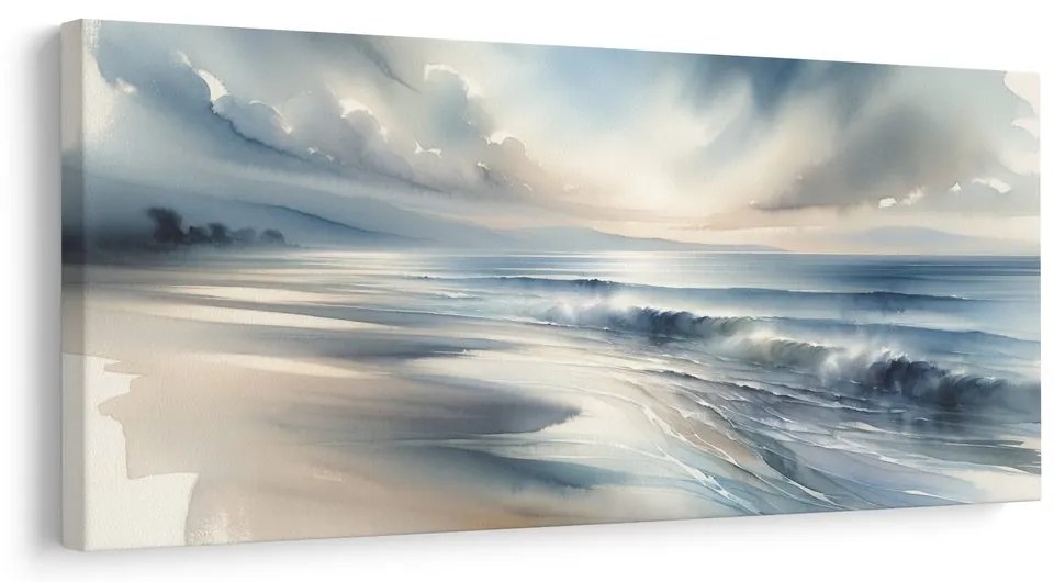 Quadro su tela – Onde mattutine sulla costa