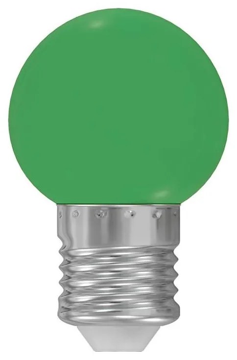 Lampadina LED E27/1W/230V verde 5500-6500K