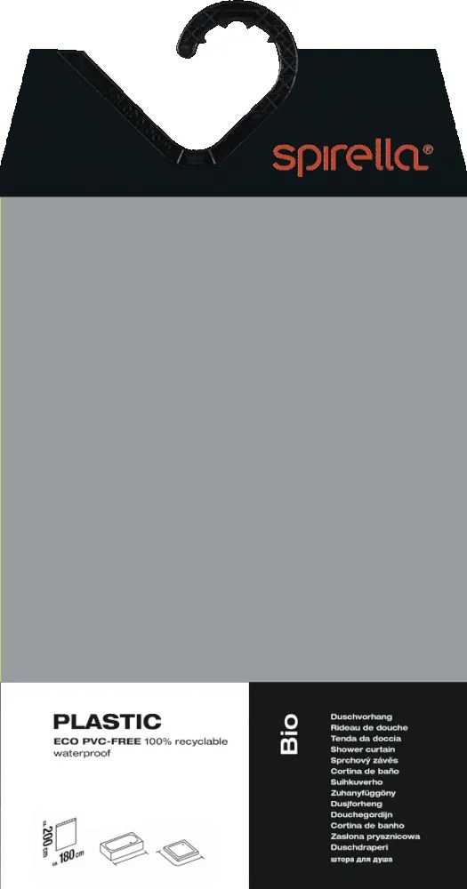 Tenda per doccia 180x200 cm Bio – Spirella