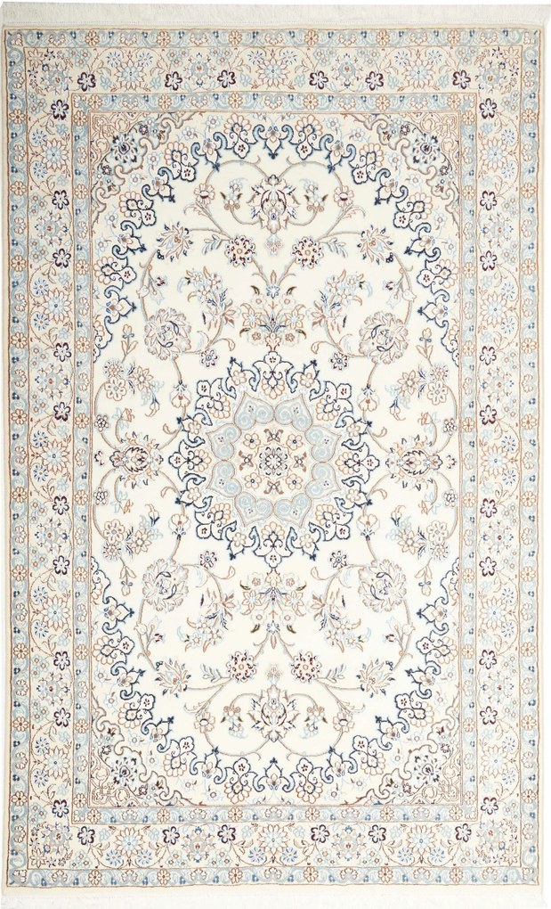 Nain Tappeto persiano 140x220 Beige (Iran) Annodato A Mano