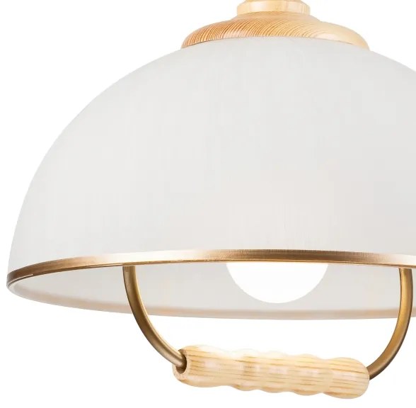 Lampadario a scomparsa RAMONA 1xE27/60W/230V beige/marrone chiaro
