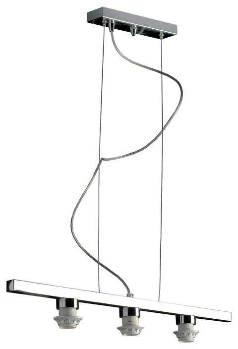 Pendel Ester con cavo in metallo 115 cm, grigio, con portalampada E27