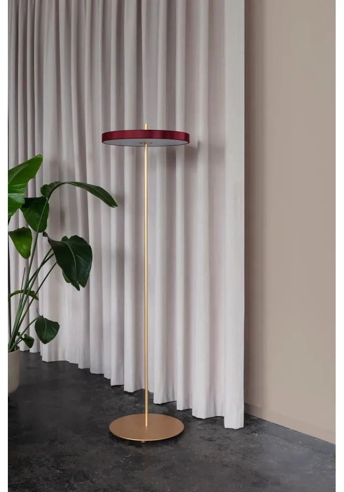 Lampada da terra dimmerabile a LED rossi con paralume in metallo (altezza 151 cm) Asteria Floor - UMAGE