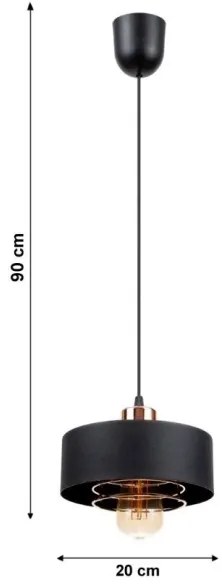 Lampadario a sospensione con filo VEST 1xE27/60W/230V
