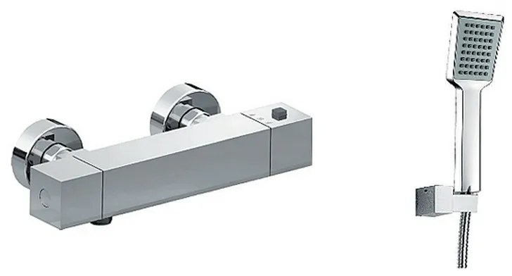 Kamalu - miscelatore doccia termostatico con doccetta modello kt8000