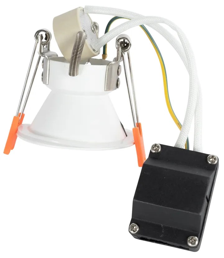 Set di 12 faretti incasso bianchi GU10 35mm IP44 - Dept