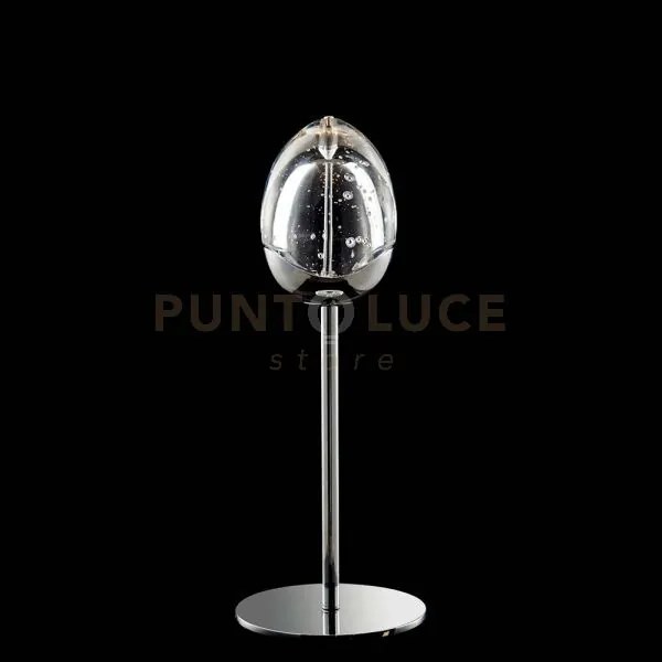 Lampada da tavolo golden egg, cromo, led 4.8w, 3000k, 280 lumen , d...