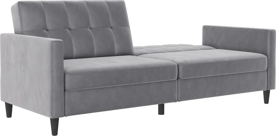 Divano grigio chiaro in velluto 203 cm Hartford - Støraa