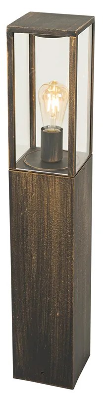 Lampada da terra per esterni vintage oro antico 80 cm IP44 - Charlois
