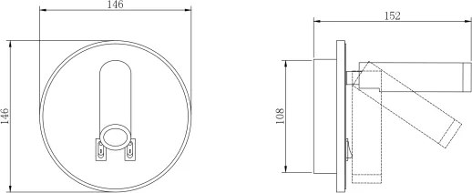 Zuma Line W4107-WH-LED Spot da parete CIRCA LED/5,5W/230V + LED/2,5W bianco