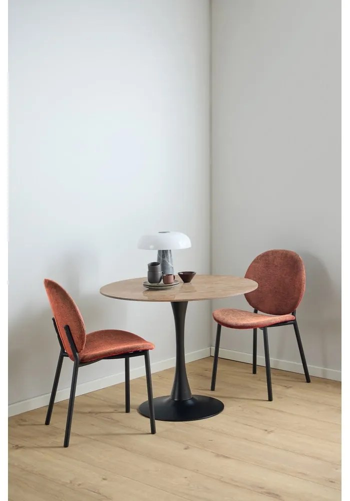 Sedia da pranzo color terracotta Cliff – Actona