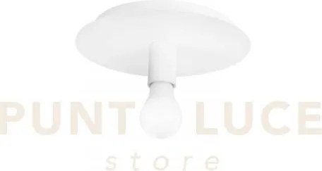 Plafoniera strike bianca 1 luce attacco e27 25x25x86cm in metallo