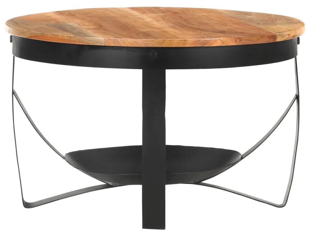 Tavolino da Caffè Ø68x43 cm in Massello di Acacia
