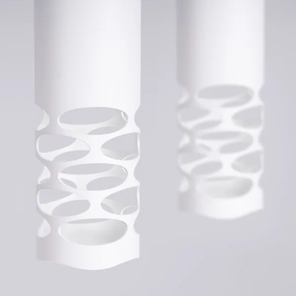 Sollux SL.1692 - Lampadario a sospensione con filo LIRO 2xGU10/10W/230V bianco