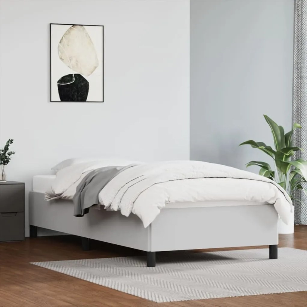 Giroletto Bianco 90x200 Cm İn Similpelle /