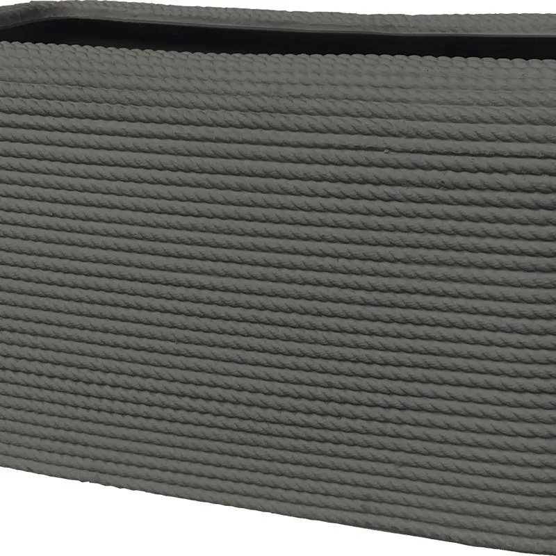 Fioriera Bali in polietilene antracite H 45 x L 80 x P 45 cm