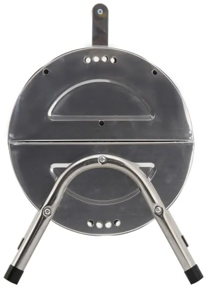 Griglia a carbone portatile cromata lucida