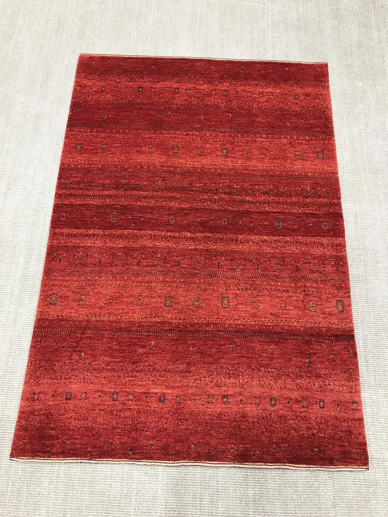 Loribaft Tappeto persiano 120x170 Rosso (Iran) Annodato A Mano