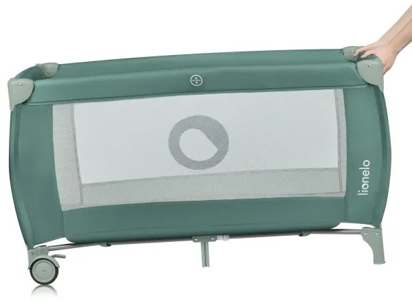 Lionelo - Lettino da viaggio STEFI PLUS Verde oliva