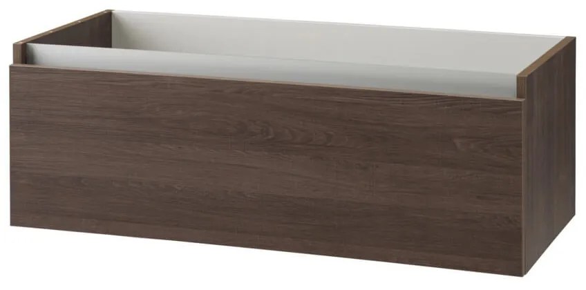 Mobile Bagno 140cm Con Doppio Lavabo, Base Con Cassetto E Specchio Con LED Integrato