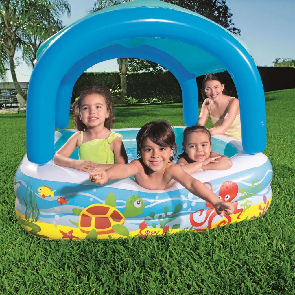 Piscina Per Bambini Con Tettoia 140x140x114 Cm 52192 /