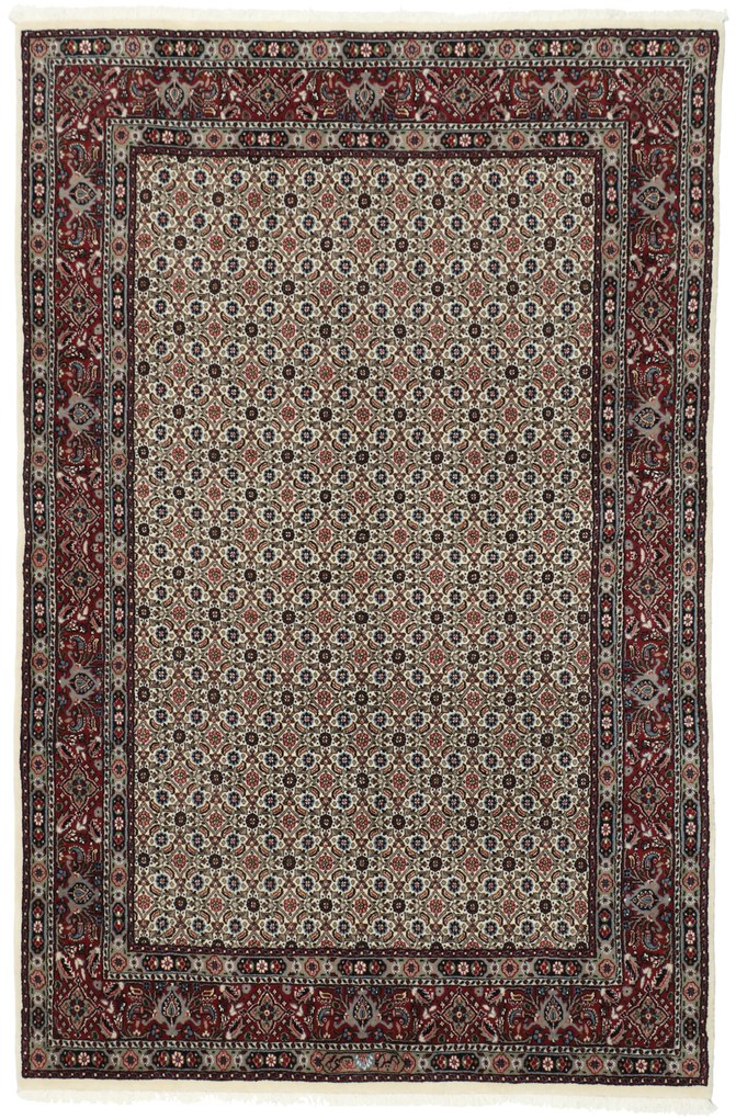 Moud Tappeto 210x140 (Iran) Annodato A Mano