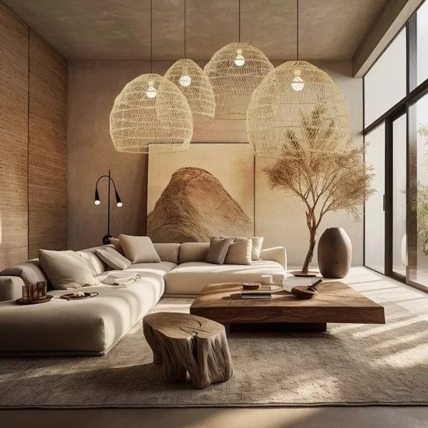 Immax 08261L - Lampadario sospeso con cavo BOHO DELICADO 1xE27/40W/230V Ø 60 cm