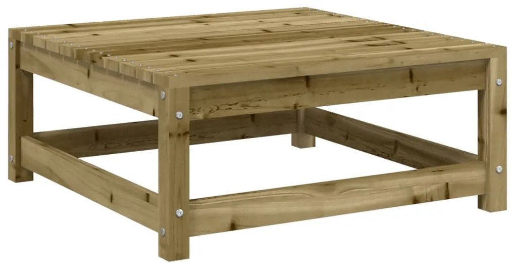 Poggiapiedi da giardino 70x70x30 cm in legno impregnato di pino