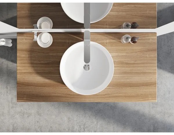 Ravak XJX01140002 - Lavabo da appoggio UNI SLIM 40 cm ceramica/bianco