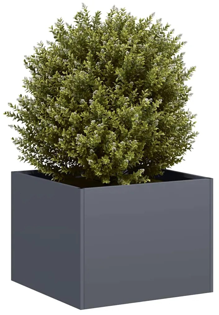 Fioriera Antracite 40x40x30 Cm İn Acciaio /