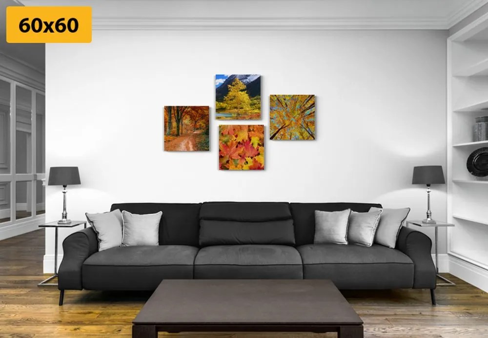 Set di quadri – Natura autunnale in colori splendidi