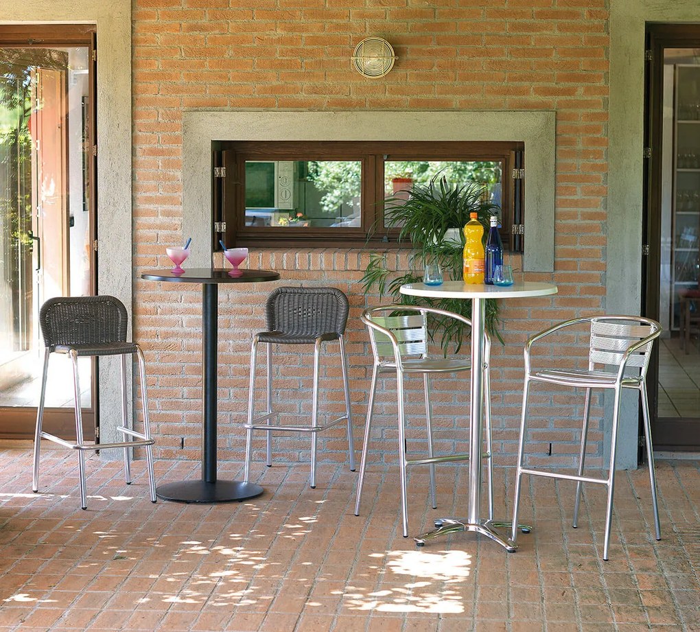 Sgabello Bar in Alluminio Vorghini Silver...