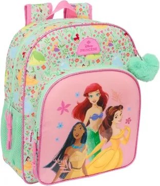 Zaino Scuola Disney Princess Bloom Verde Rosa 32 x 38 x 12 cm