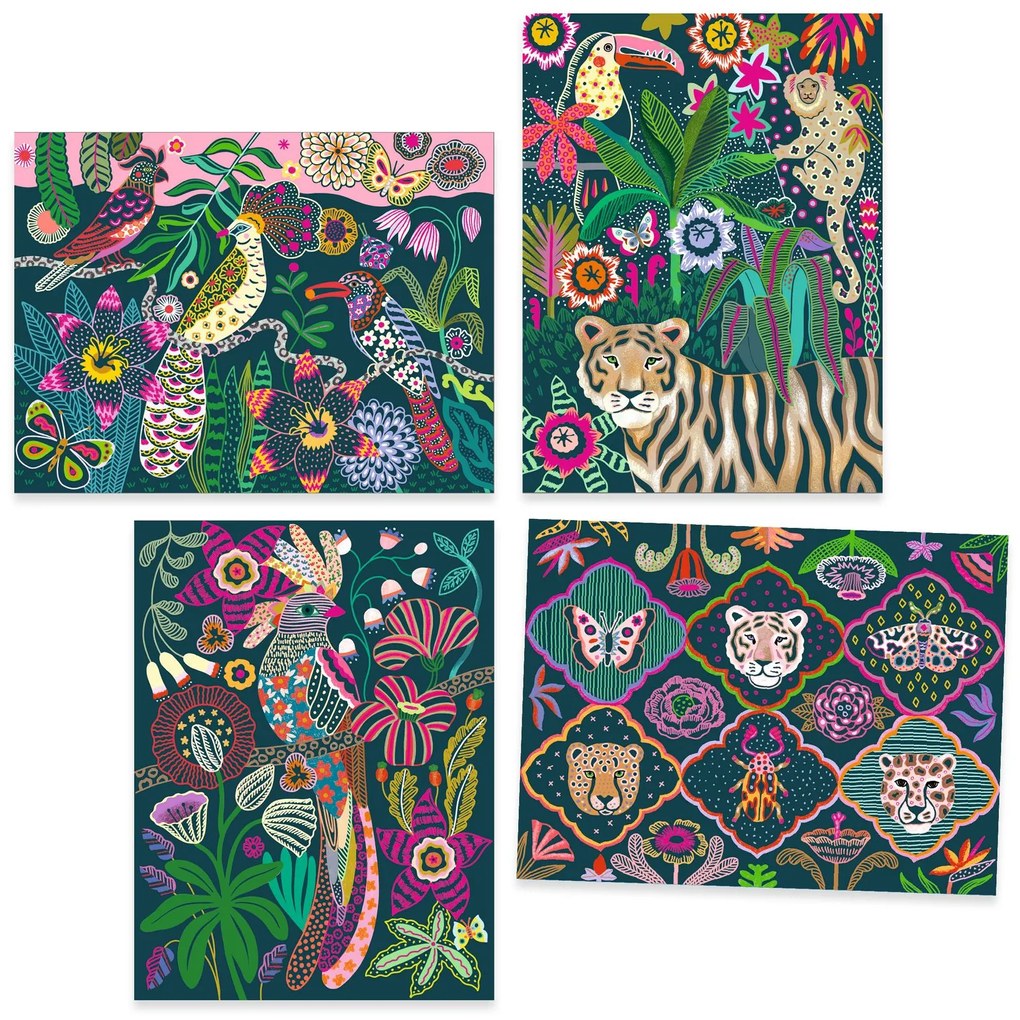 Carte da grattare - Animali tropicali