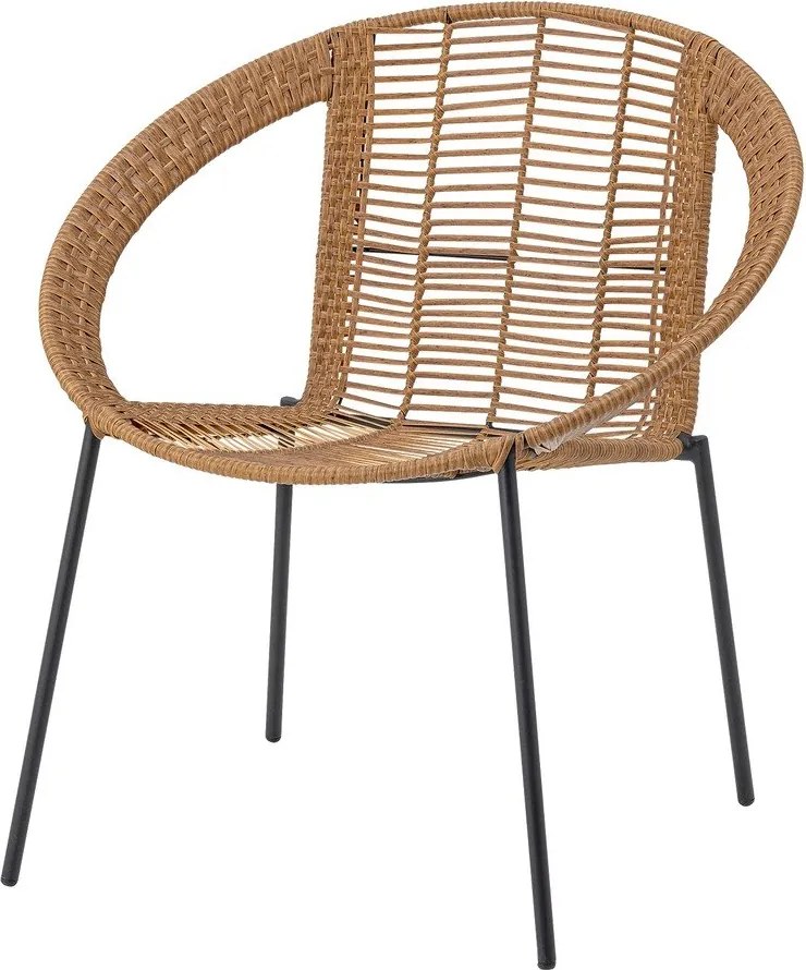 Set di mobili da giardino di colore naturale in rattan artificiale per 2 persone Dudine – Bloomingville