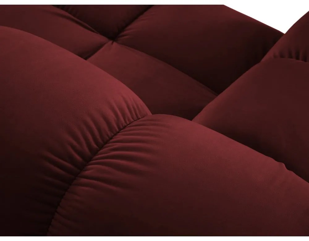 Divano in velluto rosso 285 cm Bellis - Micadoni Home