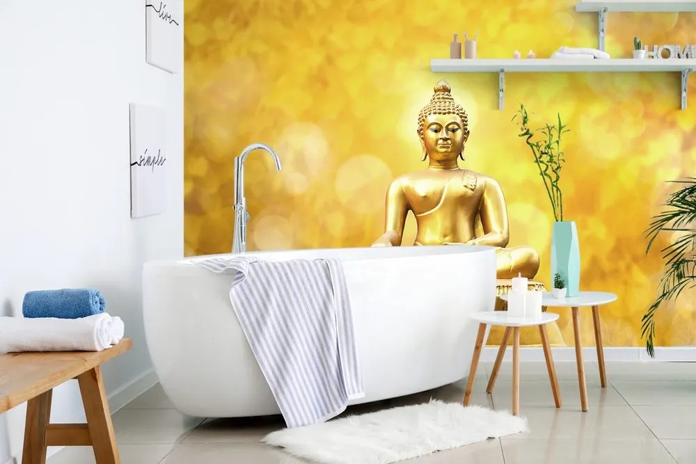 Carta da parati autoadesiva – Statua dorata di Buddha