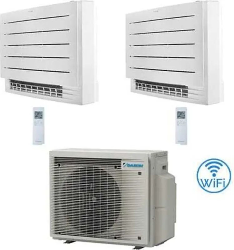 Daikin - Climatizzatore garanzia italia Serie fvxm-a Console Pavimento Perfera R32 Dual Split Inverter 9000 + 18000 btu con u.e. 2MXM68A9 Classe