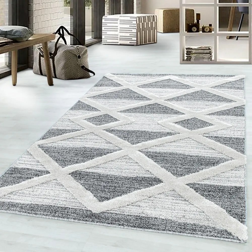 Tappeto grigio 80x150 cm Pisa - Ayyildiz Carpets