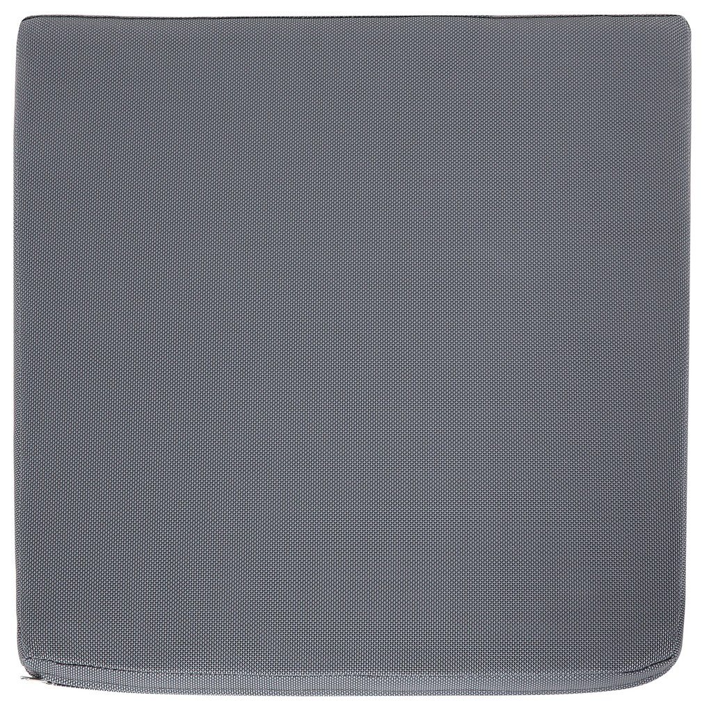 Set di 8 sedie tessuto grigio scuro e bianco BACOLI Beliani