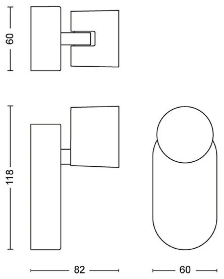 Philips - Luce Spot da parete LED dimmerabile STAR LED/4,5W/230V