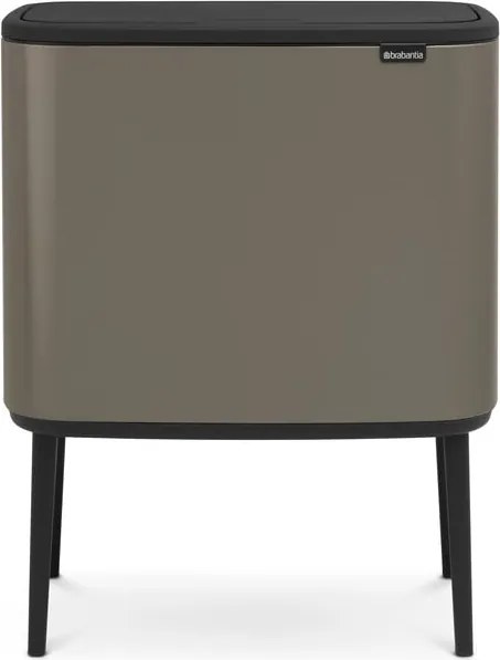 Bidone in acciaio grigio touch per raccolta differenziata 34 l Bo Touch Bin - Brabantia